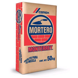 Cemento Mortero Monterrey 50kg Cemex